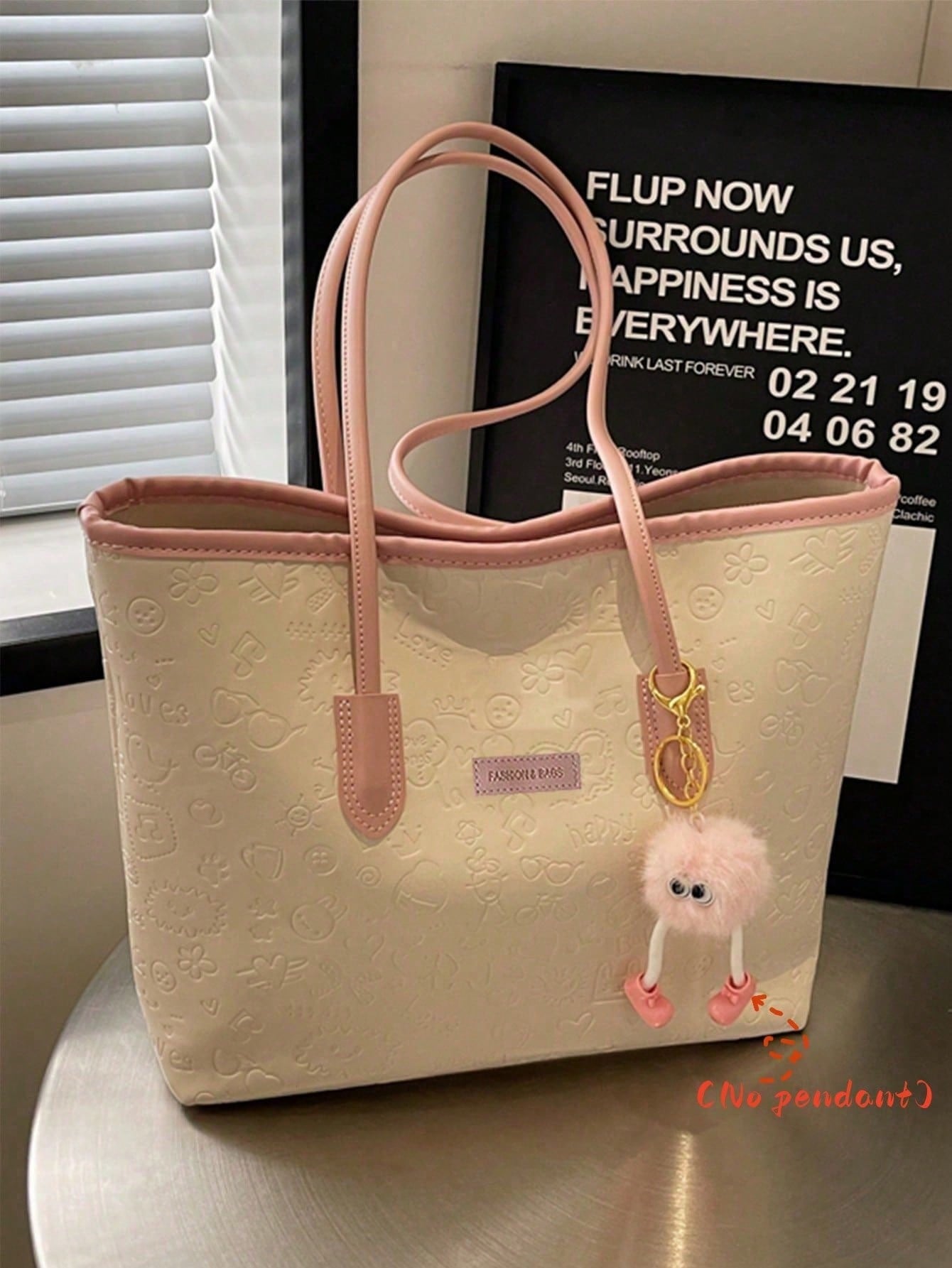 Sac à main large capacité avec p’tit bonhomme