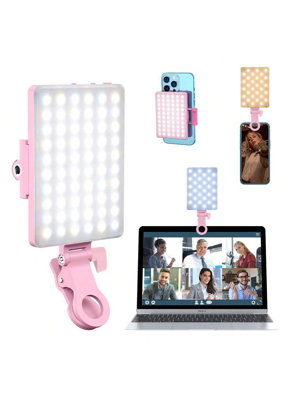 Selfie leds 3 couleurs transportable
