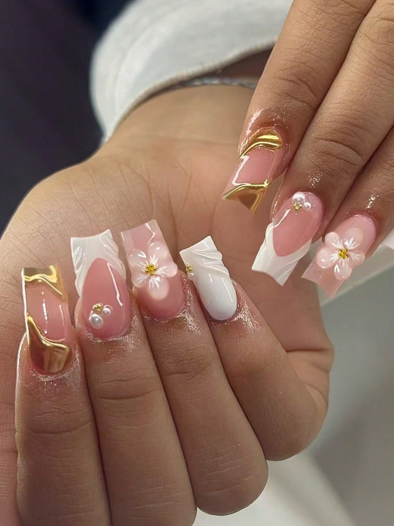 Faux ongles bout carré 24pcs