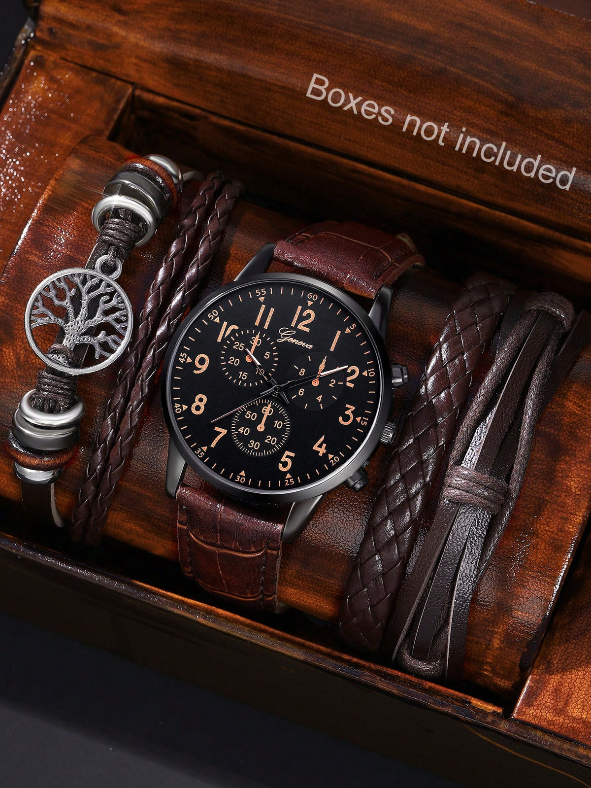 Montre pour homme SOKI SOKI, montre à quartz à cadran rond décontracté. Boîte D'Emballage Non Incluse.