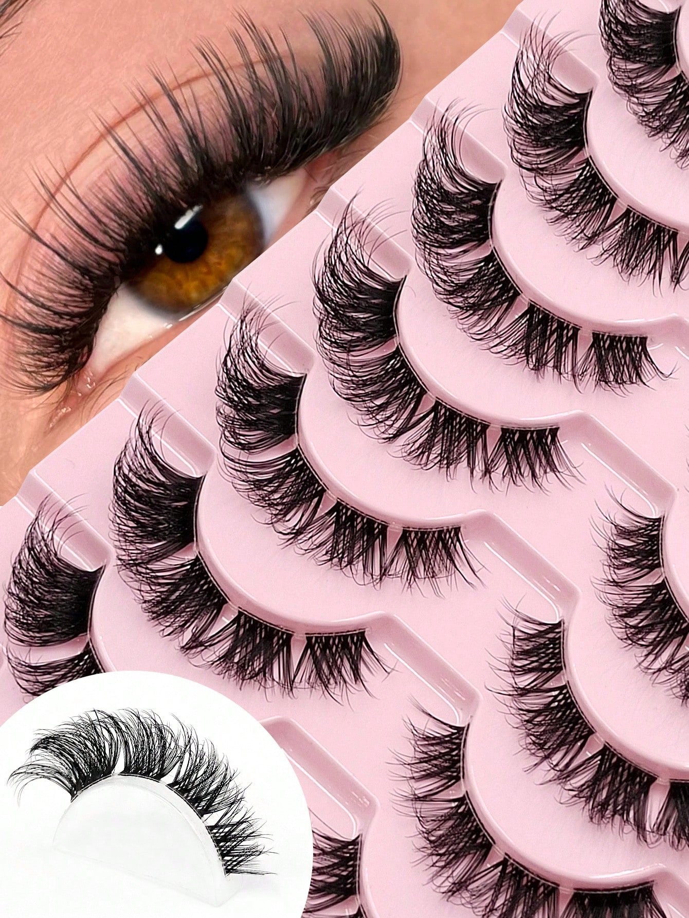 Faux cils cat eyes 10 paires