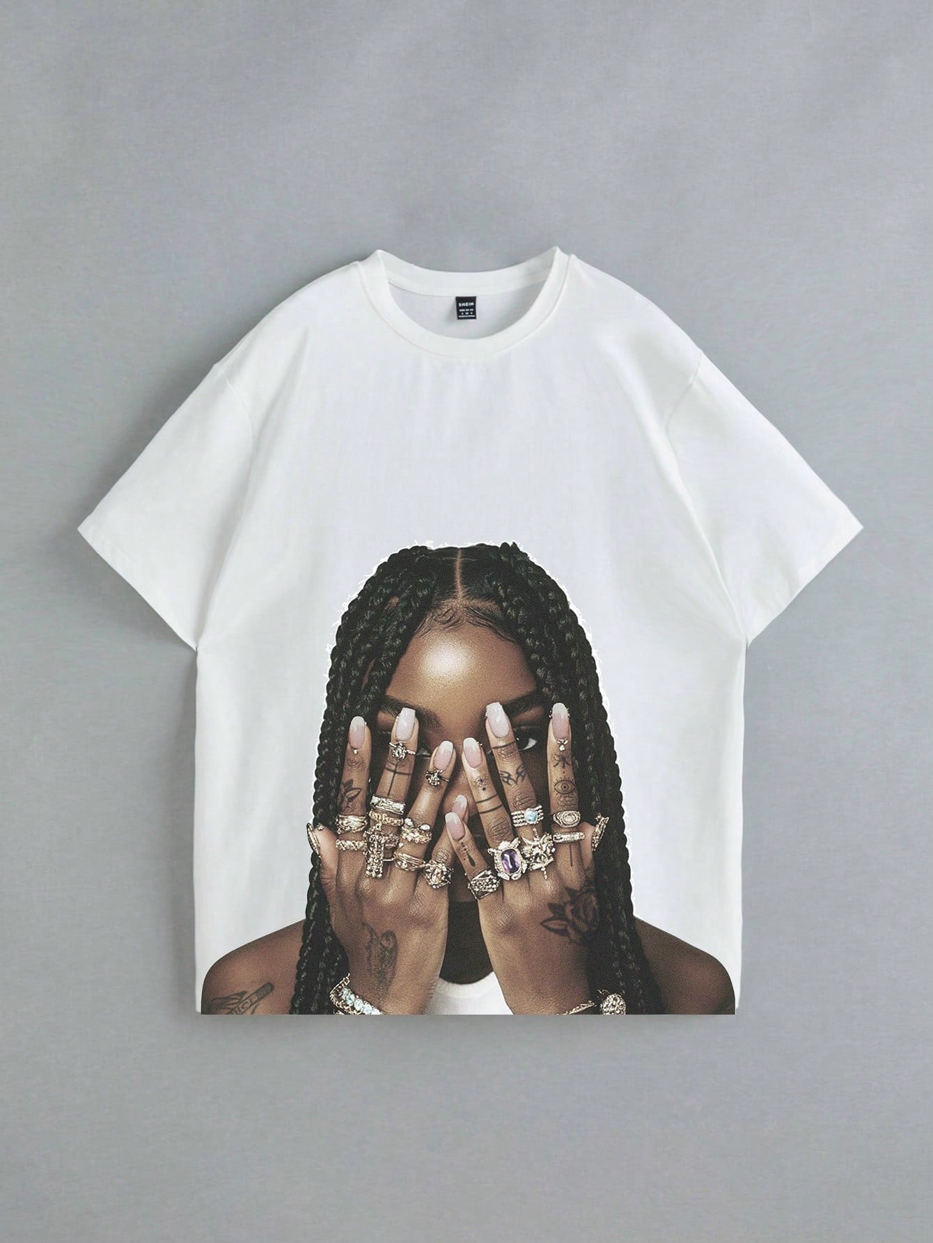 T-shirt finger printer rouge